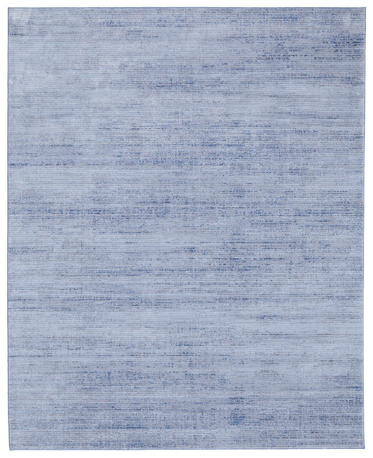 8 x 10 Blue & Ivory Power Loom Rug