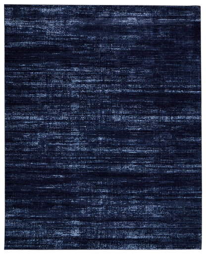 8 x 10 Black & Blue Power Loom Rug