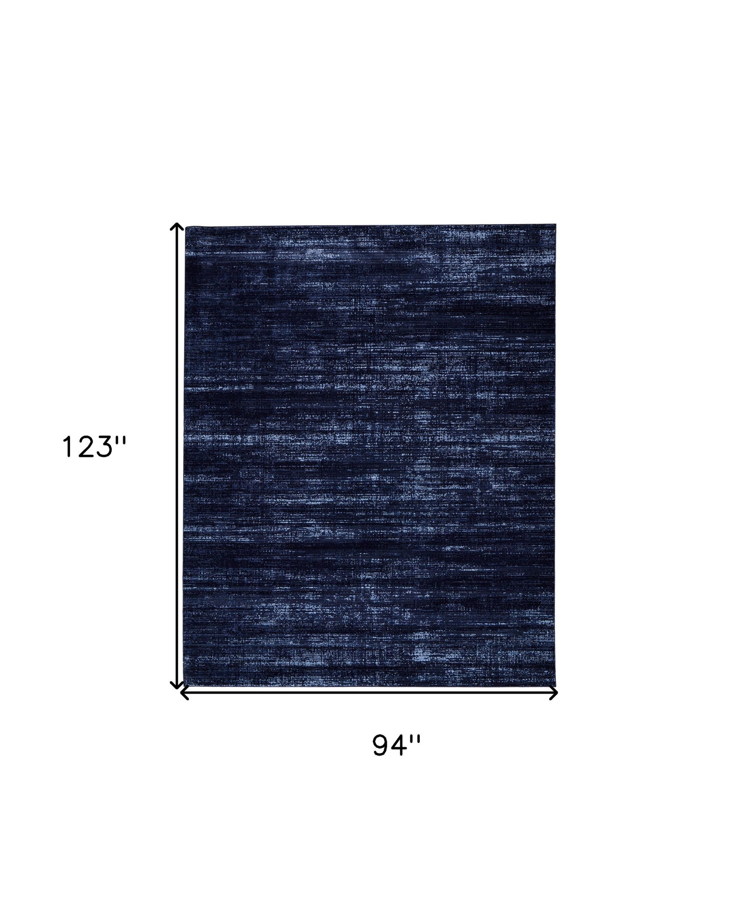 8 x 10 Black & Blue Power Loom Rug