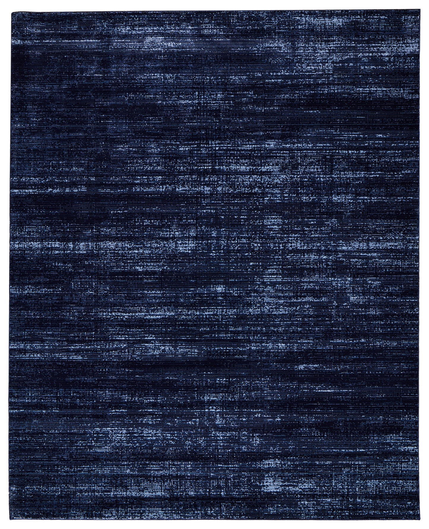 8 x 10 Black & Blue Power Loom Rug