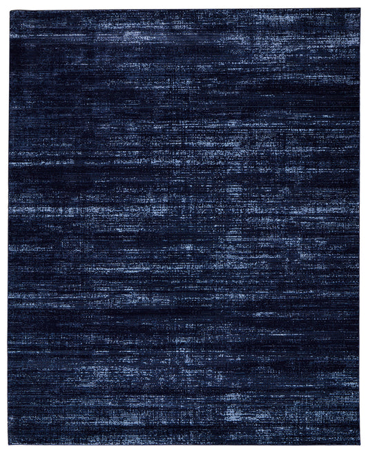 8 x 10 Black & Blue Power Loom Rug