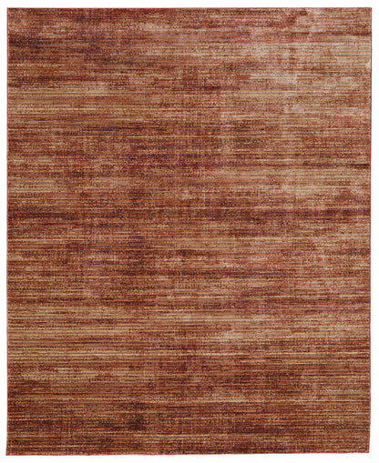 8 x 10 Tan & Brown Power Loom Rug