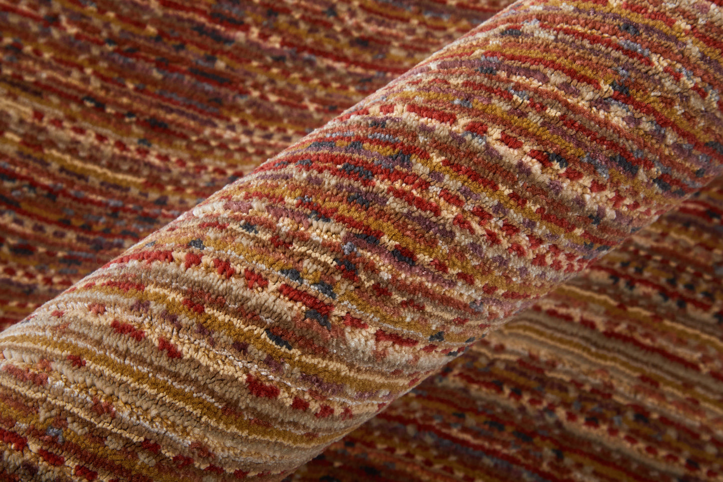 8 x 10 Tan & Brown Power Loom Rug