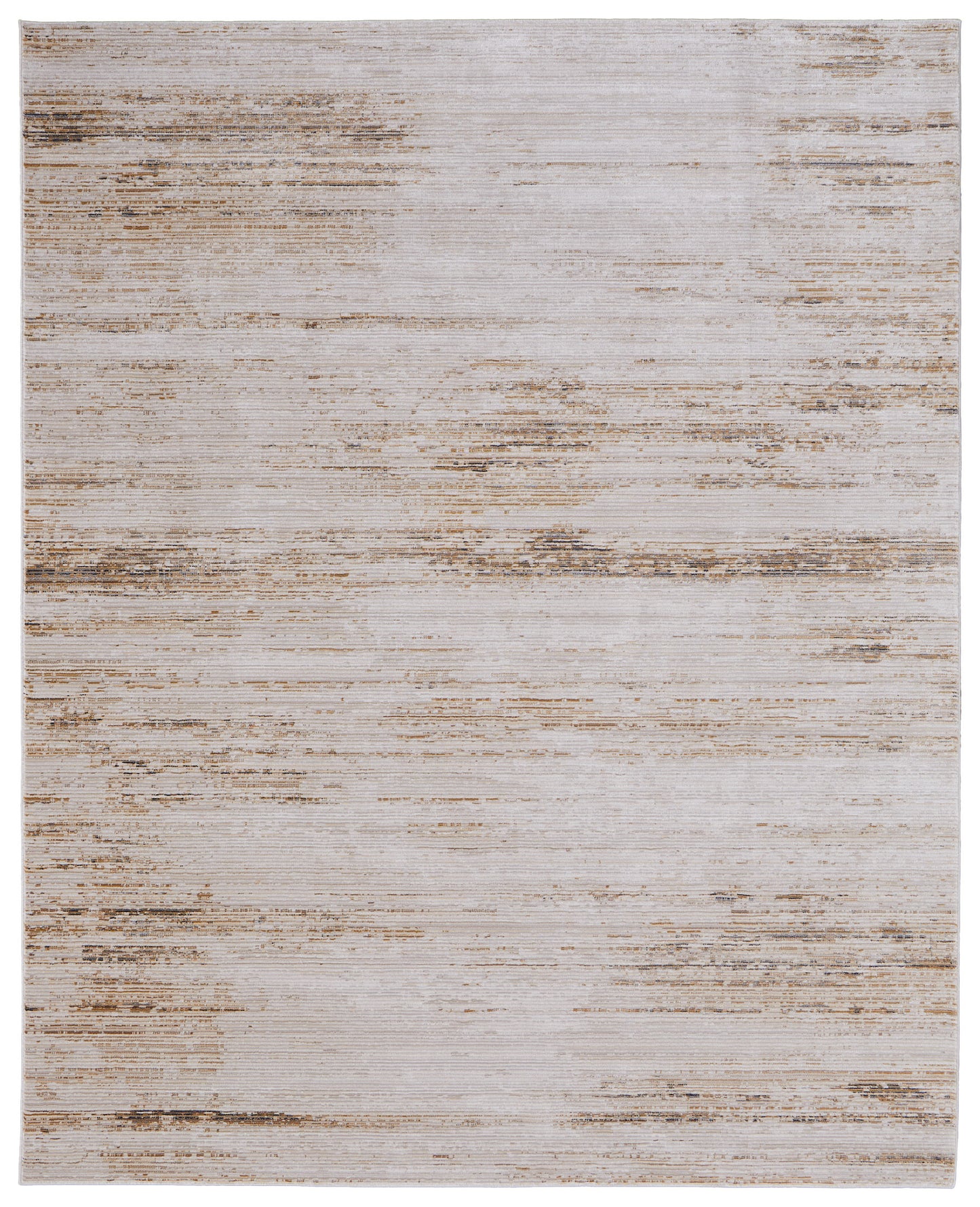 8 x 10 Ivory & Tan Power Loom Rug