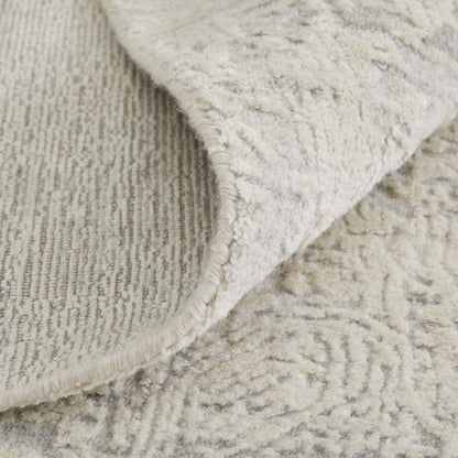 4 x 6 Gray & Ivory Hand Woven Rug