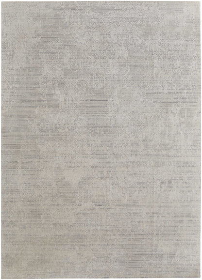 4 x 6 Gray & Ivory Hand Woven Rug