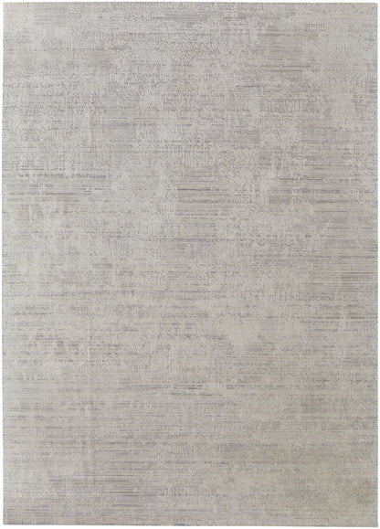 12 x 15 Gray & Ivory Hand Woven Rug