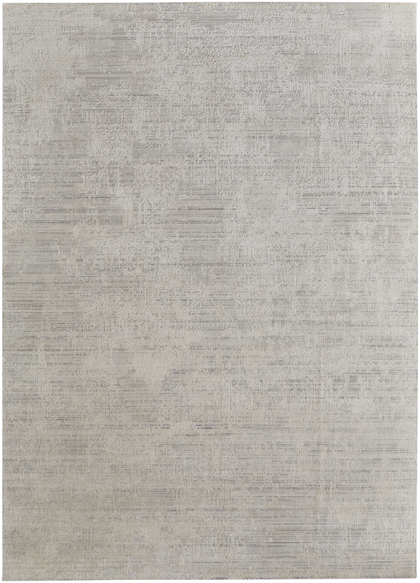 12 x 15 Gray & Ivory Hand Woven Rug
