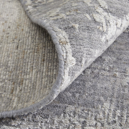 9 x 12 Gray Hand Woven Rug