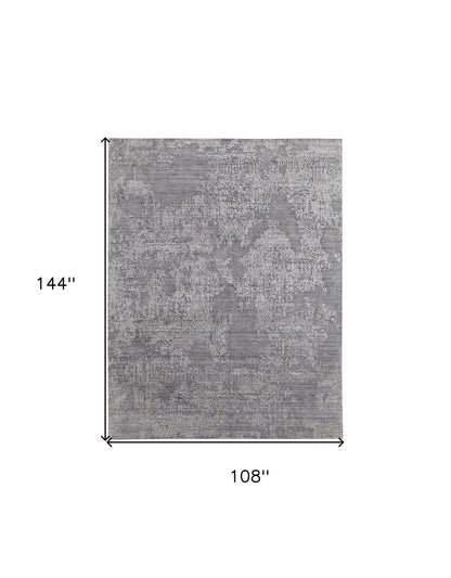 9 x 12 Gray Hand Woven Rug