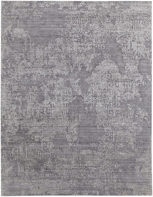 9 x 12 Gray Hand Woven Rug