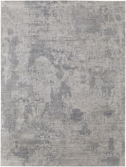 4 x 6 Gray & Silver Hand Woven Rug