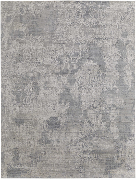 12 x 15 Gray & Silver Hand Woven Rug