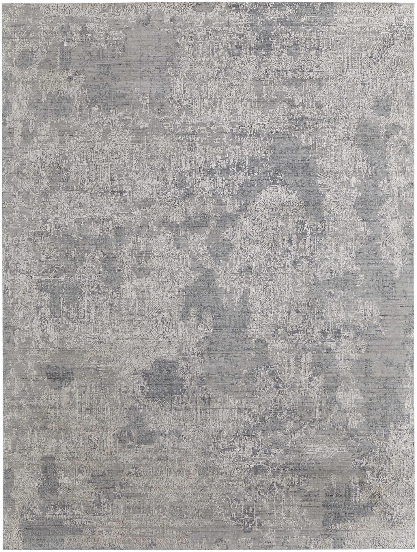 12 x 15 Gray & Silver Hand Woven Rug
