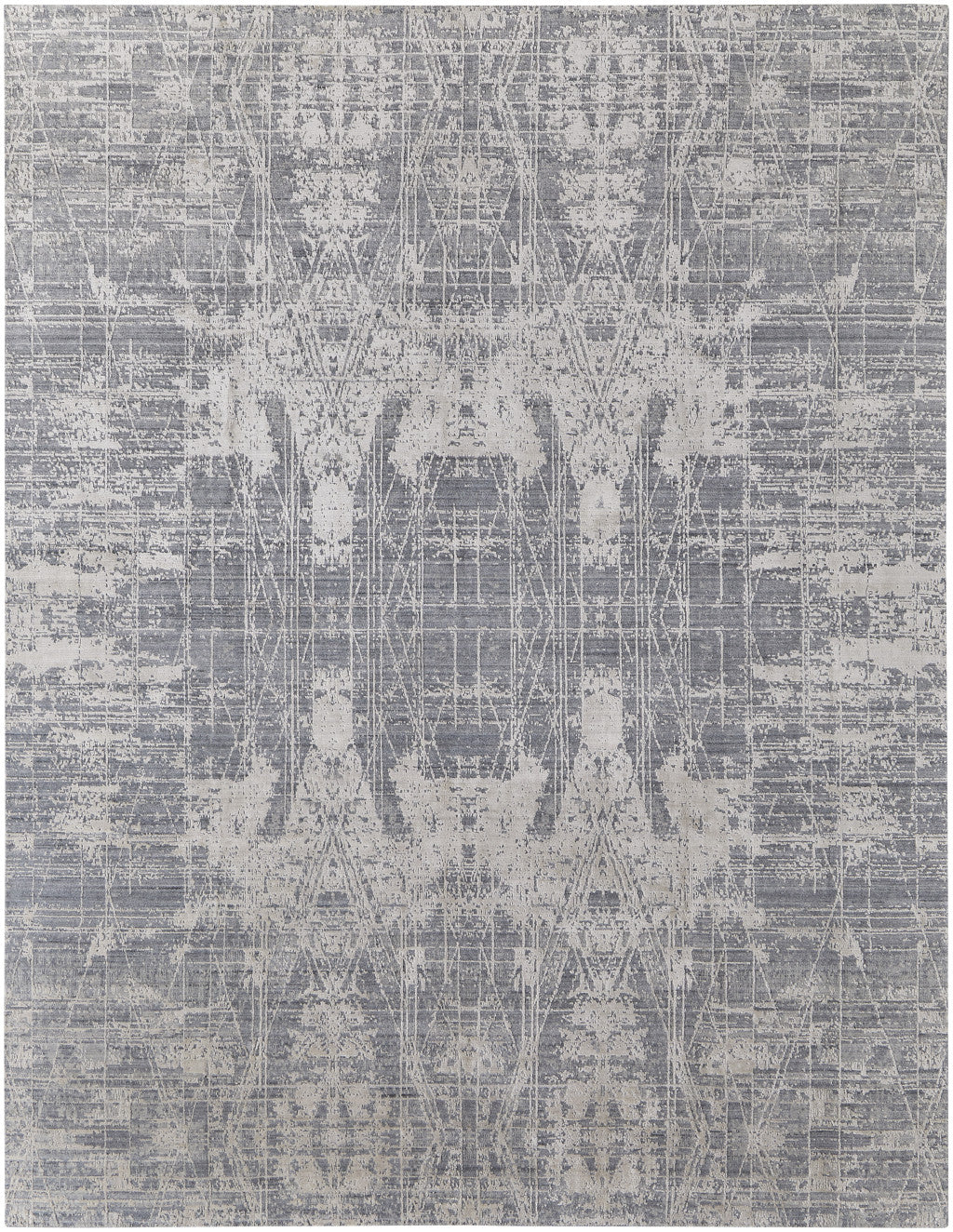 4 x 6 Gray & Silver Hand Woven Rug