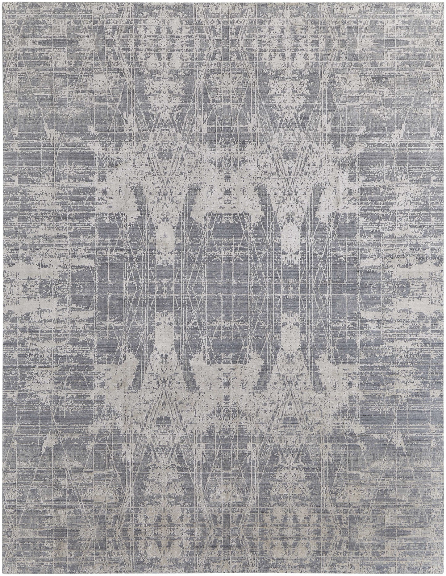 12 x 15 Gray & Silver Hand Woven Rug