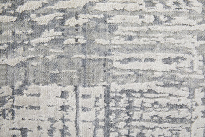 12 x 15 Gray & Silver Hand Woven Rug
