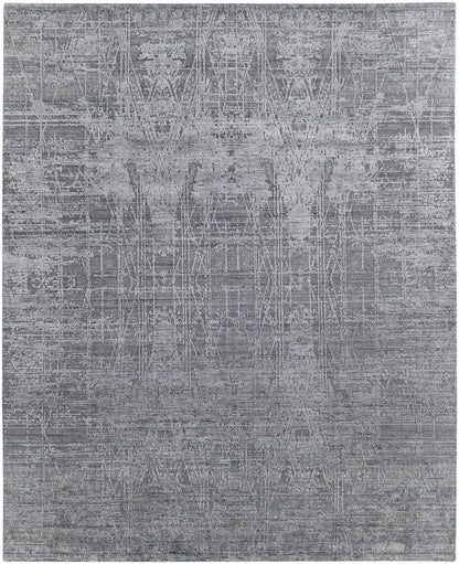 12 x 15 Gray & Silver Hand Woven Rug