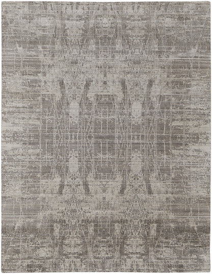 4 x 6 Gray & Silver Hand Woven Rug