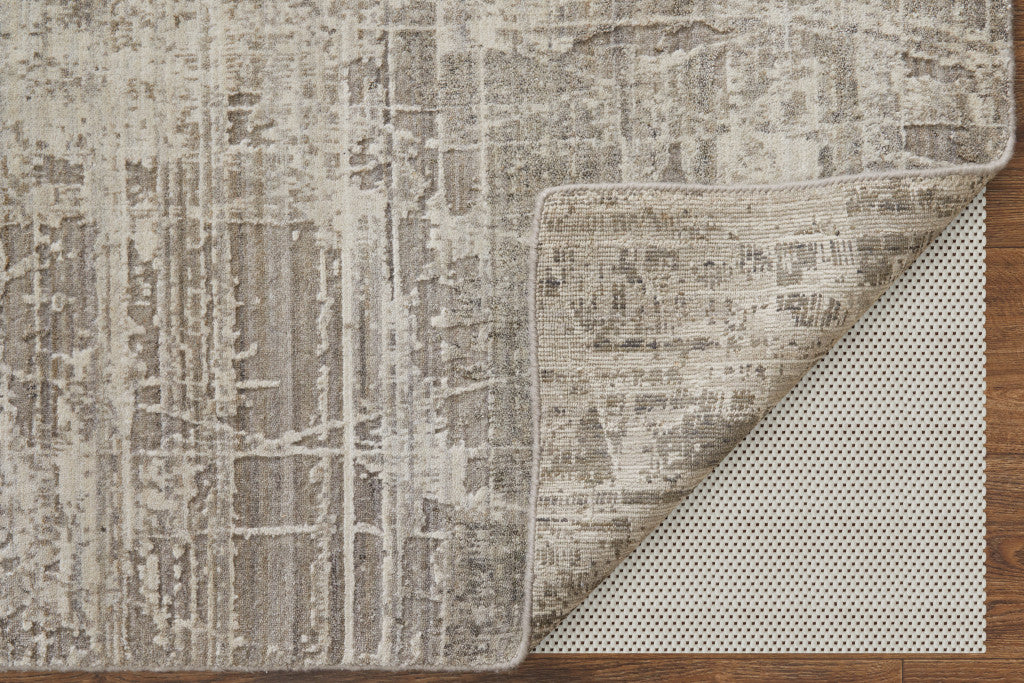 4 x 6 Gray & Silver Hand Woven Rug
