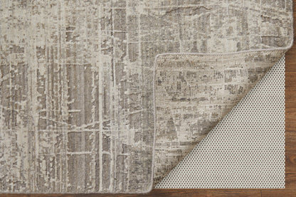 4 x 6 Gray & Silver Hand Woven Rug