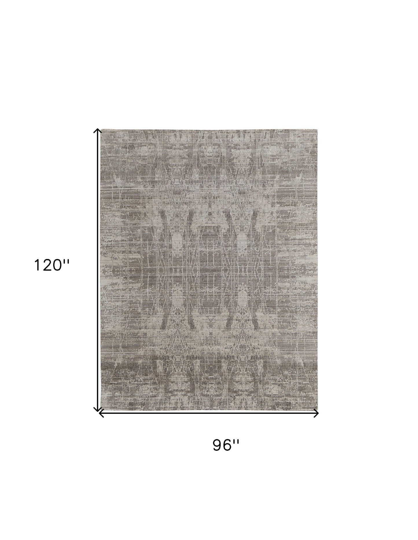 8 x 10 Gray & Silver Hand Woven Rug