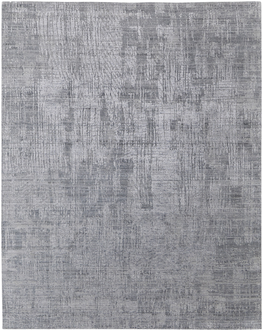 4 x 6 Light Blue & Silver Hand Woven Rug