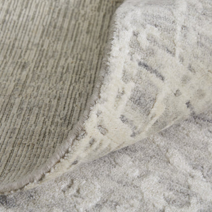 4 x 6 Ivory & Gray Hand Woven Rug