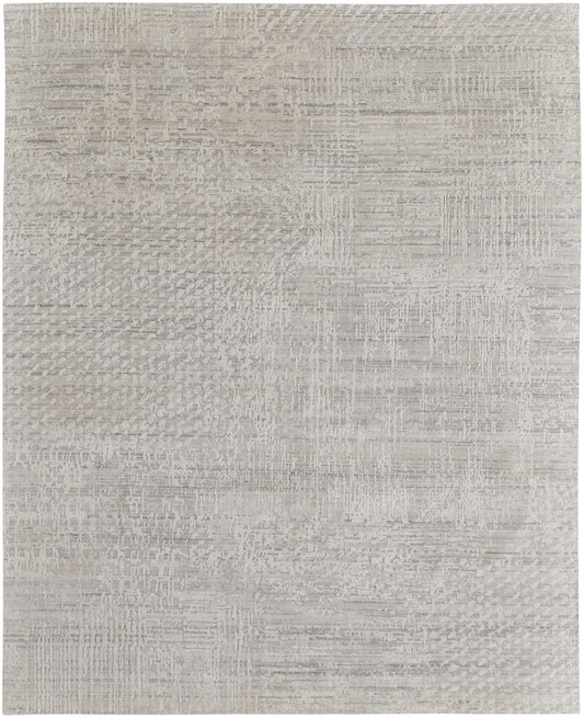 4 x 6 Ivory & Gray Hand Woven Rug