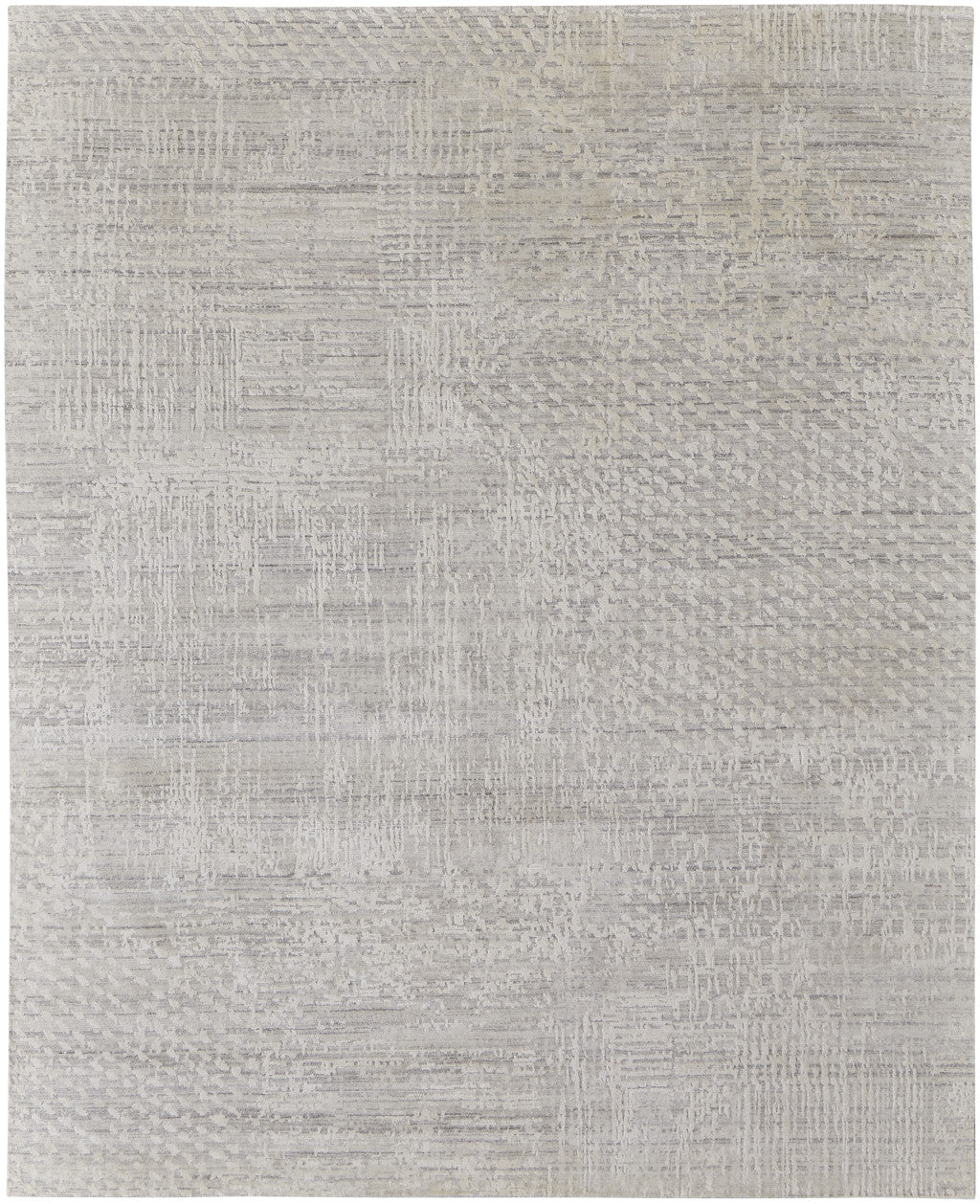 4 x 6 Ivory & Gray Hand Woven Rug