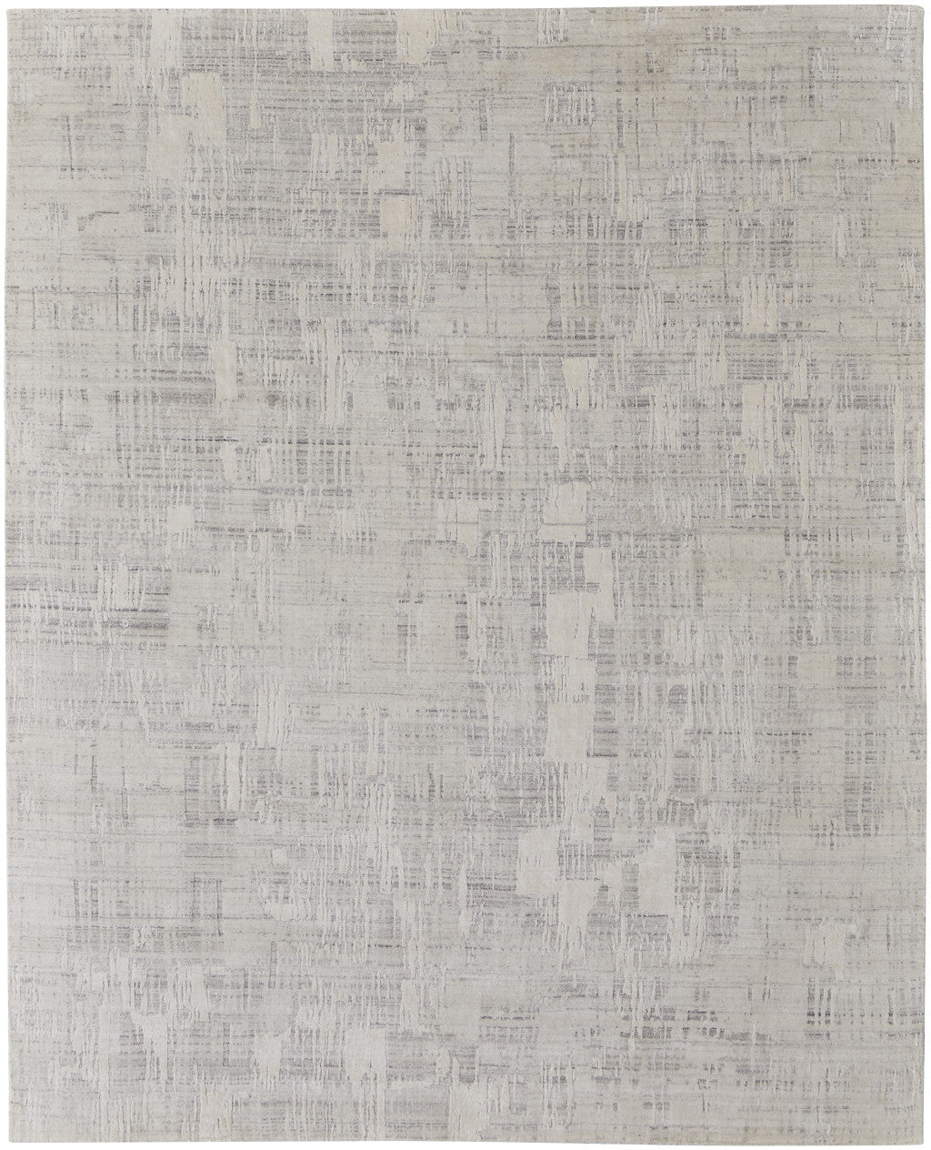 4 x 6 Ivory & Gray Hand Woven Rug