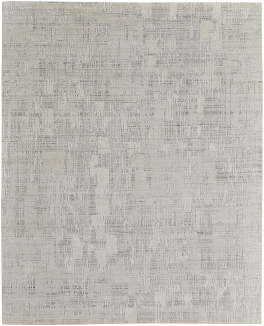 12 x 15 Ivory & Gray Hand Woven Rug