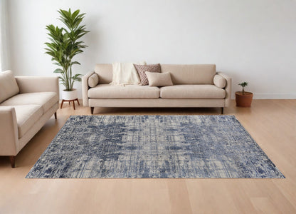 12 x 15 Blue & Ivory Hand Woven Rug
