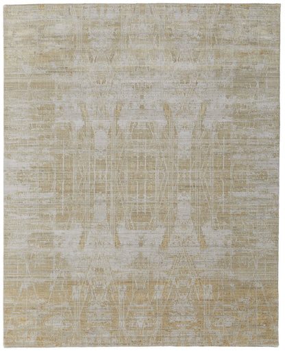 4 x 6 Yellow & Ivory Hand Woven Rug