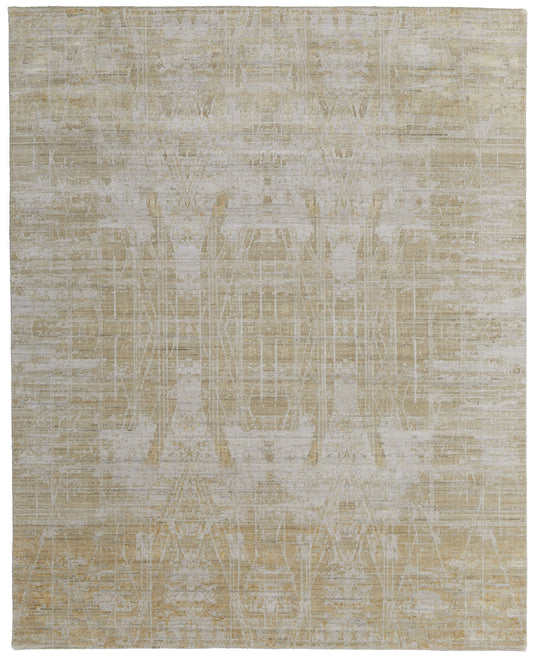 4 x 6 Yellow & Ivory Hand Woven Rug