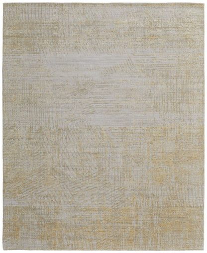 4 x 6 Yellow & Ivory Hand Woven Rug