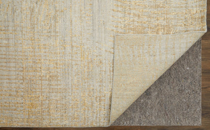 4 x 6 Yellow & Ivory Hand Woven Rug