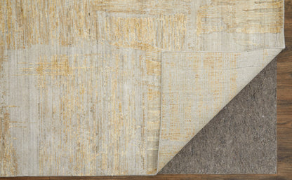 12 x 15 Yellow & Ivory Hand Woven Rug