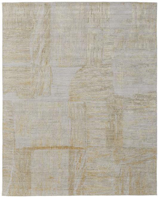 12 x 15 Yellow & Ivory Hand Woven Rug