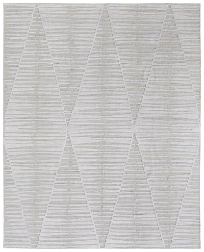 4 x 6 Ivory Geometric Hand Woven Rug