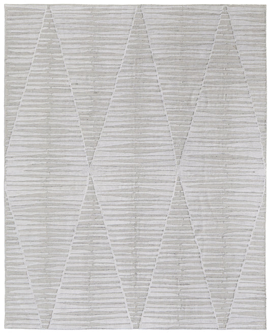 4 x 6 Ivory Geometric Hand Woven Rug