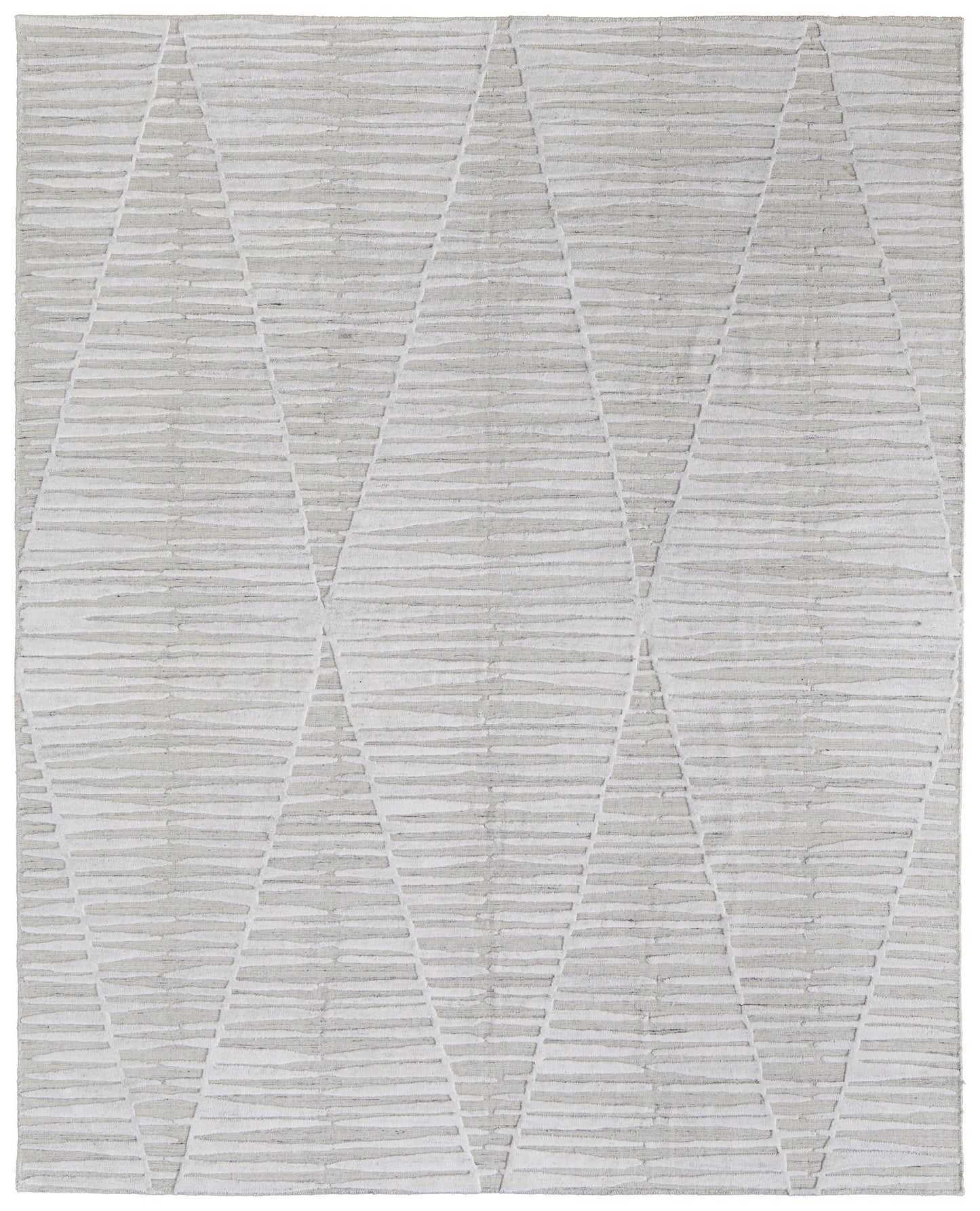 9 x 12 Ivory Geometric Hand Woven Rug
