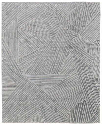 9 x 12 Green & Ivory Hand Woven Rug