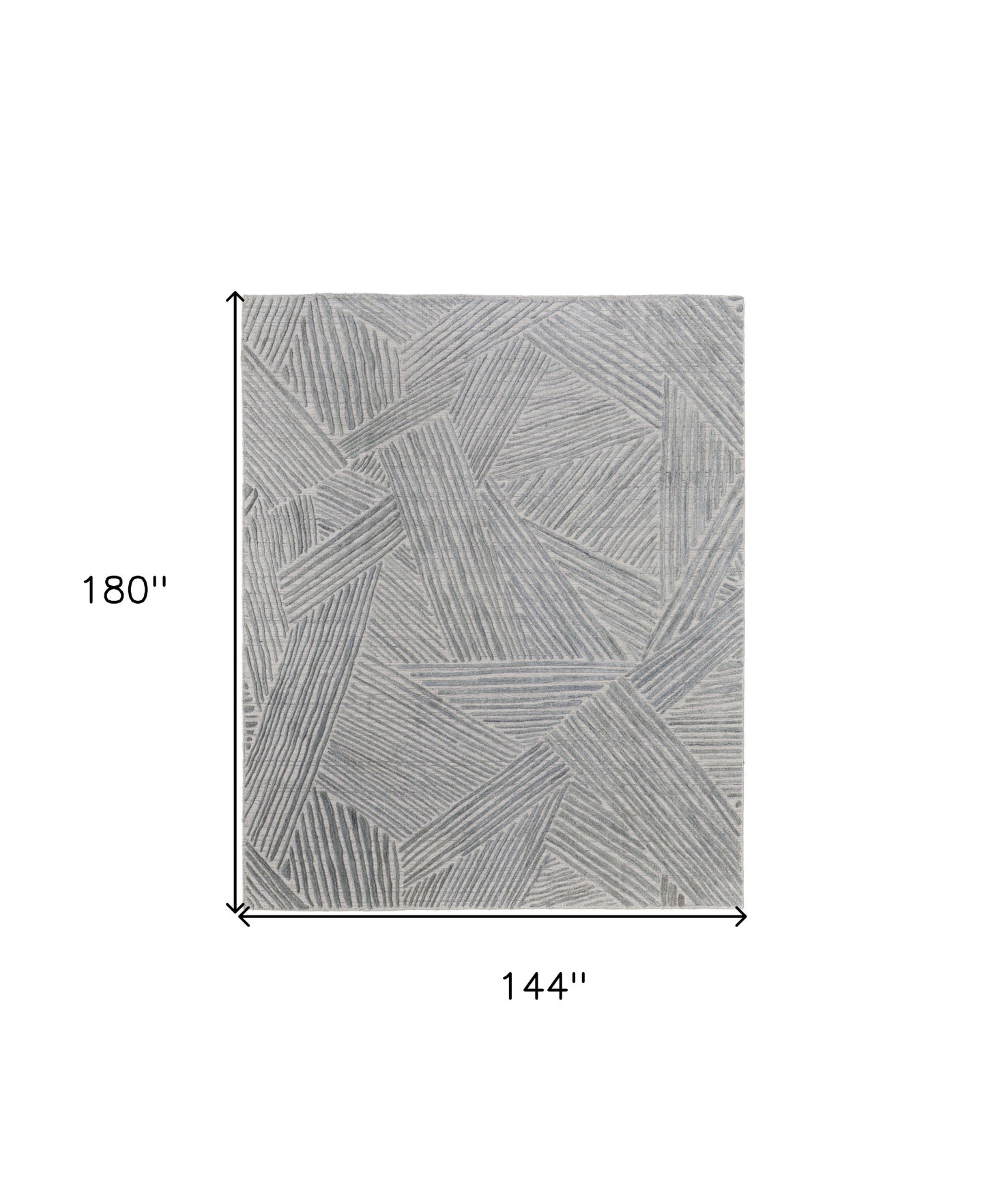 12 x 15 Green & Ivory Hand Woven Rug