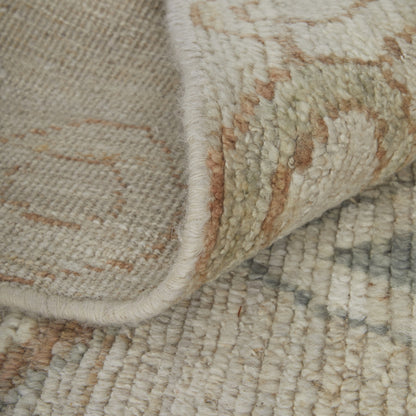 8 x 10 Tan Brown & Gray Wool Moroccan Hand Knotted Rug