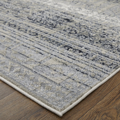 12 x 15 Black & Gray Power Loom Rug