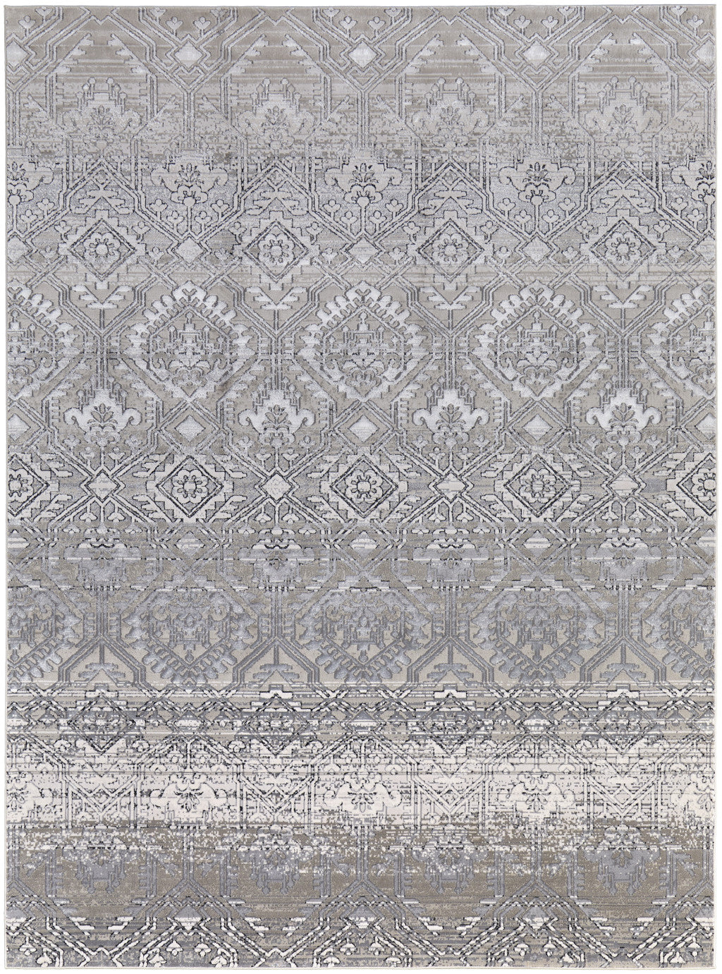 12 x 15 Black & Silver Power Loom Rug