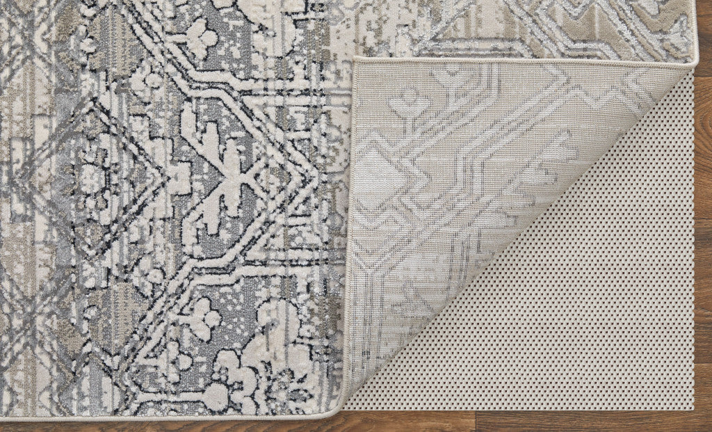 12 x 15 Black & Silver Power Loom Rug