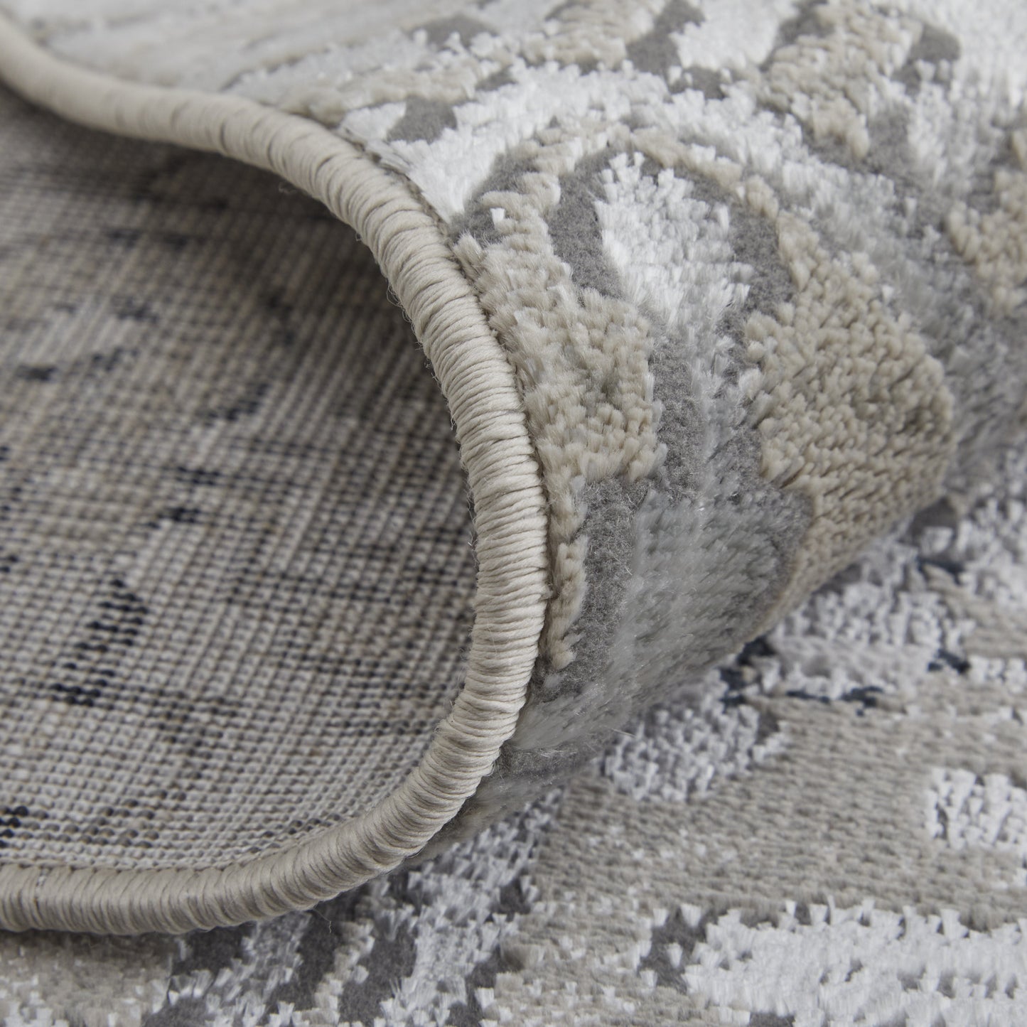 12 x 15 Black & Silver Power Loom Rug