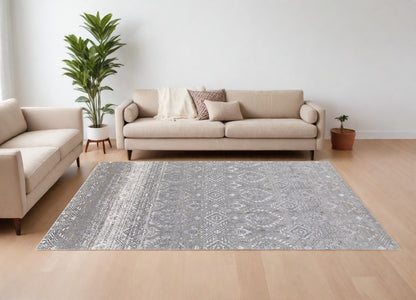 12 x 15 Black & Silver Power Loom Rug